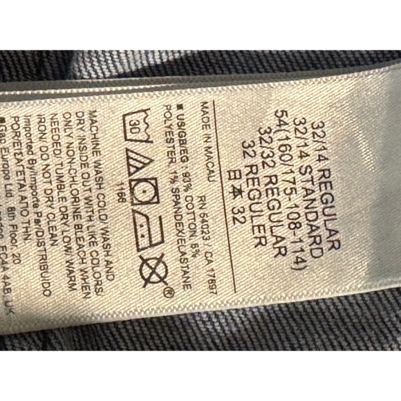 GAP Vintage Slim Mid Rise Jeans Women's Size 14R Medium Wash Frayed Hem‎ - Picture 10 of 10